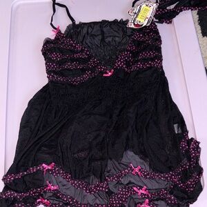 Black and Pink Women's Intimate Sleepwear